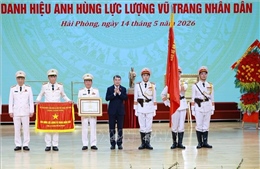 Thủ tướng Lê Minh Hưng dự lễ trao tặng danh hiệu Anh hùng lực lượng vũ trang nhân dân cho Công an thành phố Hải Phòng