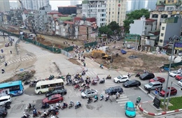 Hà Nội phân luồng nút La Thành - Nguyễn Chí Thanh từ 18/5 để thi công cầu vượt đường Vành đai 1