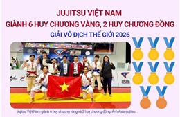 Tuyển Việt Nam giành Huy chương Vàng tại Giải vô địch thế giới Jujitsu Full-contact 2026