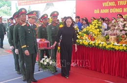 Truy điệu, an táng hài cốt liệt sĩ tại Bát Xát, Lào Cai