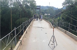 Tuyên Quang tạm dừng lưu thông qua cầu treo Vĩnh Hảo