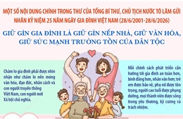 Tổng Bí thư, Chủ tịch nước Tô Lâm: Giữ gìn gia đình là giữ gìn nếp nhà, giữ văn hóa, giữ sức mạnh trường tồn của dân tộc