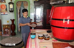 Nghề làm trống Bình An được công nhận Di sản văn hóa phi vật thể quốc gia