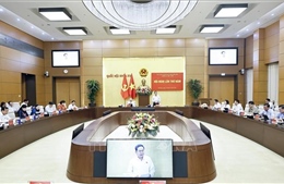 Chủ tịch Quốc hội Trần Thanh Mẫn dự Hội nghị lần thứ năm Ban Chấp hành Đảng bộ Quốc hội