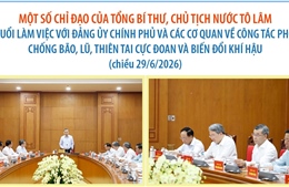 Tổng Bí thư, Chủ tịch nước Tô Lâm đề nghị rà soát, cập nhật toàn bộ kịch bản thiên tai năm 2026