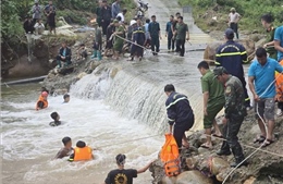 Tìm thấy nạn nhân bị cuốn trôi khi đi qua đập tràn