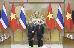Chủ tịch Quốc hội Trần Thanh Mẫn đón và hội đàm với Chủ tịch Quốc hội kiêm Chủ tịch Hạ viện Vương quốc Thái Lan