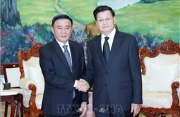 Thường trực Ban Bí thư Trần Cẩm Tú hội kiến Tổng Bí thư, Chủ tịch nước Lào