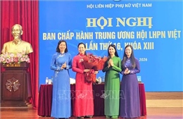 Bà Lê Thị Thủy được bầu giữ chức Chủ tịch Hội Liên hiệp Phụ nữ Việt Nam