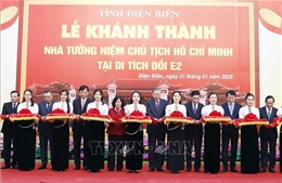 Tổng Bí thư Tô Lâm dự Lễ Khánh thành Nhà tưởng niệm Chủ tịch Hồ Chí Minh tại di tích đồi E2