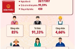 Kết quả bầu cử đại biểu Quốc hội từ khóa I đến khóa XV