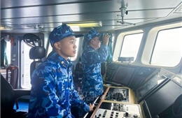 Chiến sĩ tàu tuần tra trên biển gửi trọn niềm tin vào Đại hội XIV của Đảng 
