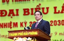 Thủ tướng dự Đại hội đại biểu Đảng bộ thành phố Hải Phòng lần thứ I
