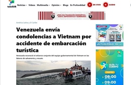 Venezuela gửi lời chia buồn đến Việt Nam sau vụ chìm tàu ở vịnh Hạ Long