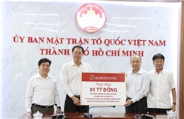 Agirbank ủng hộ Quỹ &#39;Vì người nghèo&#39; TP Hồ Chí Minh 1 tỷ đồng
