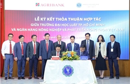 Agribank và Trường Đại học Luật TP Hồ Chí Minh ký kết thỏa thuận hợp tác