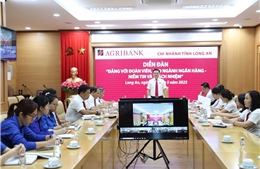 Agribank Chi nhánh tỉnh Long An tổ chức diễn đàn "Đảng với đoàn viên, người lao động - Niềm tin và trách nhiệm”
