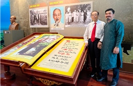 Tác phẩm thư pháp 'Miền Nam nhớ mãi ơn Người' sẽ được xác lập kỷ lục thế giới