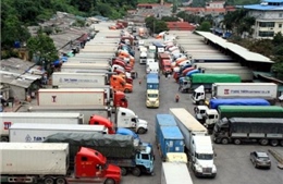 Gần 600 xe chở nông sản, hàng hóa chờ thông quan ở cửa khẩu