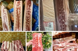 Thịt lợn nhập khẩu ‘đổ bộ’ chợ online