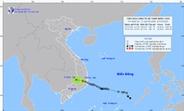 Áp thấp nhiệt đới suy yếu và đi vào Khánh Hòa, Tây Nguyên gây mưa lớn