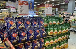 Giá gạo trong siêu thị vẫn bình ổn