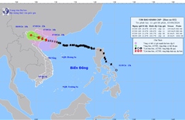 Video về bão số 3 mạnh cấp 13, giật cấp 16 trên vùng biển Quảng Ninh - Thái Bình