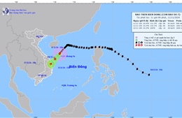Bão số 7 sắp suy yếu thành áp thấp nhiệt đới, Trung Bộ và Tây Nguyên mưa lớn