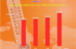 Sản lượng tiêu thụ điện tại Hà Nội tăng kỷ lục do nắng nóng