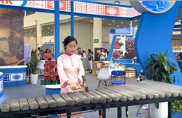  Tiếng đàn đá Tây Nguyên ngân vang giữa Hội chợ Mùa Thu 2025