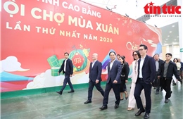 Phó Thủ tướng Bùi Thanh Sơn kiểm tra tình hình triển khai Hội chợ Mùa Xuân 2026