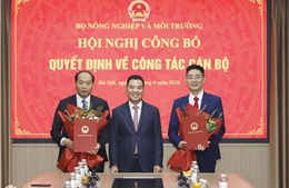 Bổ nhiệm Chánh Văn phòng và Thư ký Bộ trưởng Bộ Nông nghiệp và Môi trường