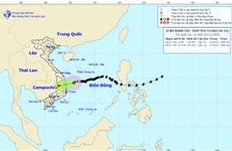Bão số 10 đã suy yếu thành áp thấp nhiệt đới, sắp vào đất liền Quảng Ngãi đến Phú Yên