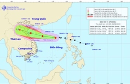 Bão số 4 sẽ đi vào đất liền từ Thanh Hóa đến Quảng Bình