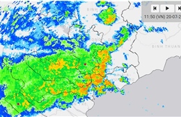 TP Hồ Chí Minh cảnh báo mưa lớn kèm dông, lốc, sét và mưa đá cục bộ