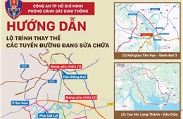 TP Hồ Chí Minh khuyến cáo lộ trình thay thế khi sửa chữa cao tốc Long Thành - Dầu Giây