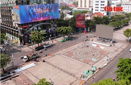 TP Hồ Chí Minh lắp màn hình LED lớn phục vụ cổ vũ U23 Việt Nam