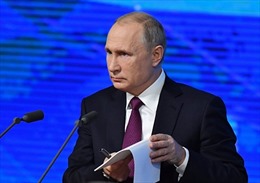 Tổng thống Putin nhận xét về Trung Quốc trong họp báo thường niên