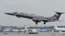 Video máy bay &#39;Ngọc trai đen&#39; của quân đội Nga trở lại bầu trời