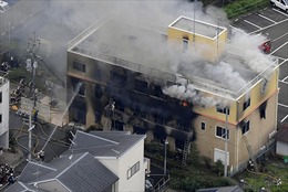 Chùm ảnh xưởng phim hoạt hình Nhật Bản bốc cháy khiến hàng chục người thương vong
