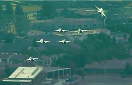 Video phản ứng nhanh chóng của phi đội Mỹ tránh tai nạn trên bầu trời