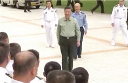 Chủ tịch Trung Quốc Tập Cận Bình thăm căn cứ hải quân