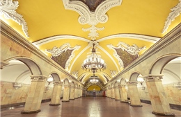 Khám phá nét đẹp tráng lệ của nhà ga metro ở Moskva