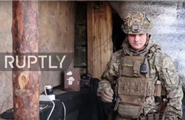 Binh sĩ Ukraine canh gác nghiêm ngặt ở khu vực cửa ngõ với Donbass