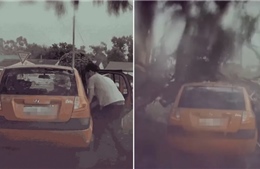 Video người lái xe may mắn thoát lưỡi hái tử thần