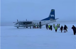 Video máy bay Nga hạ cánh nhầm trên sông đóng băng