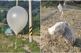 Hàn Quốc phát hiện 90 bóng bay nghi mang theo rác từ Triều Tiên