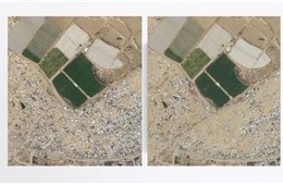Ảnh vệ tinh cho thấy Rafah trống trải vắng bóng người