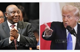 Tổng thống Ramaphosa đưa vận động viên golf đến cuộc gặp với ông Trump