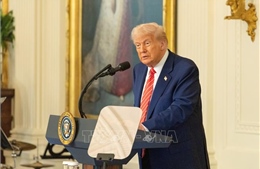 Tổng thống Trump phản ứng khi được hỏi về thuật ngữ &#39;thương mại TACO&#39;
